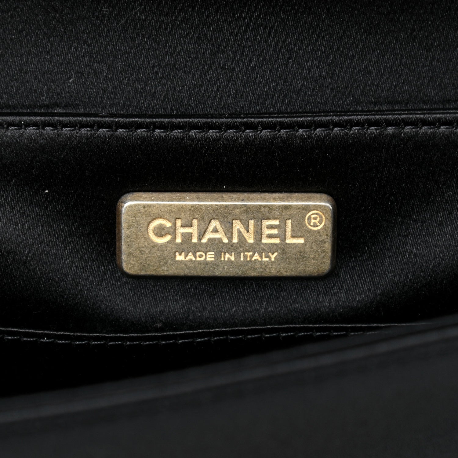 Chanel Satin Pleated Flap Clutch Black 6 of 7