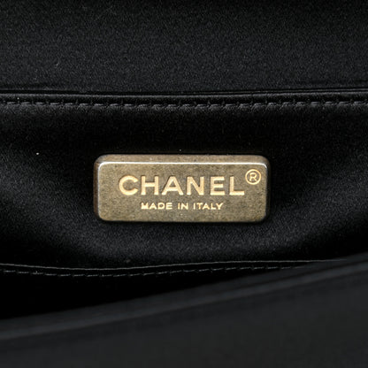 Chanel Satin Pleated Flap Clutch Black 6 of 7