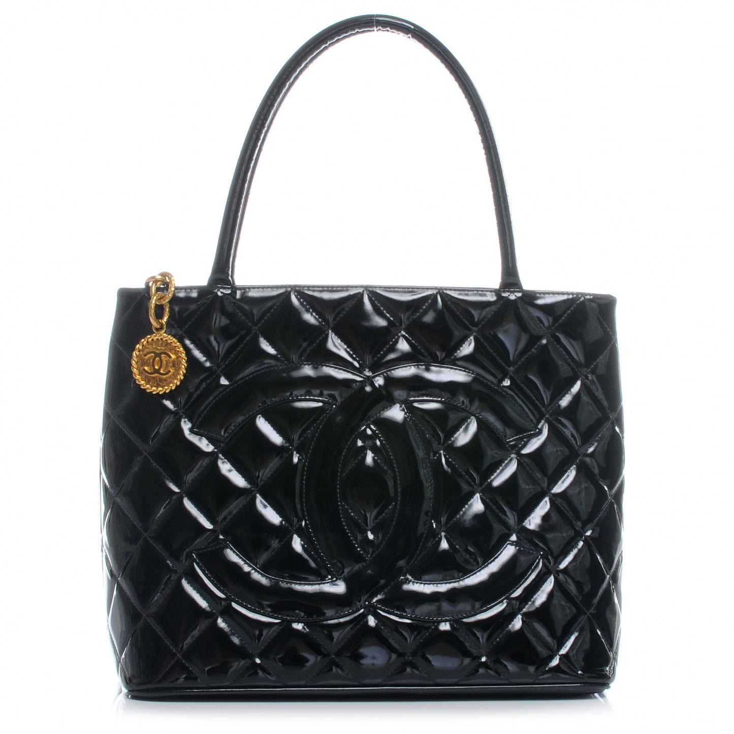 Patent Medallion Tote Black