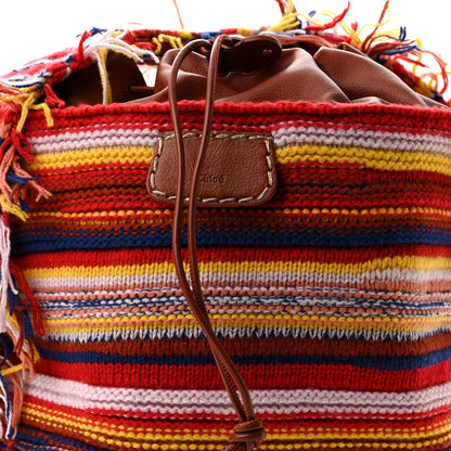 Chloe Recycled Cashmere Knit Fringe Jorge Hobo Multicolor 8 of 10