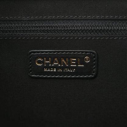 Chanel Bullskin Stitched Medium Shopping Bag Black 6 of 11