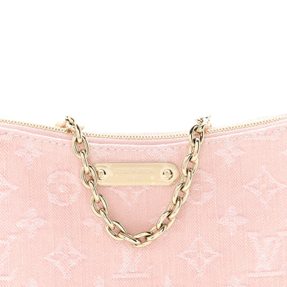 Louis Vuitton Monogram Denim Liv Pochette Washed Pink 9 of 12