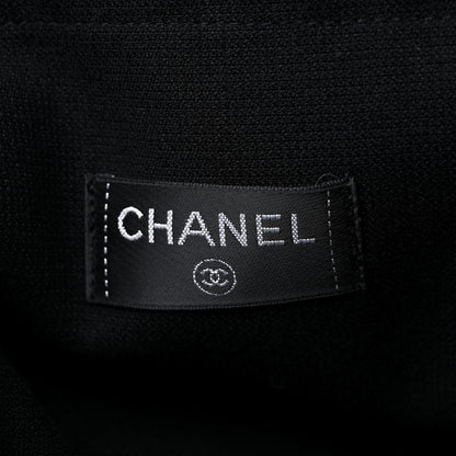 Chanel Terry Cotton CC Beach Tote Towel Set Black 7 of 12