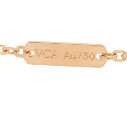 Van Cleef & Arpels 18K Yellow Gold Mother of Pearl Vintage Alhambra Pendant Necklace 6 of 7