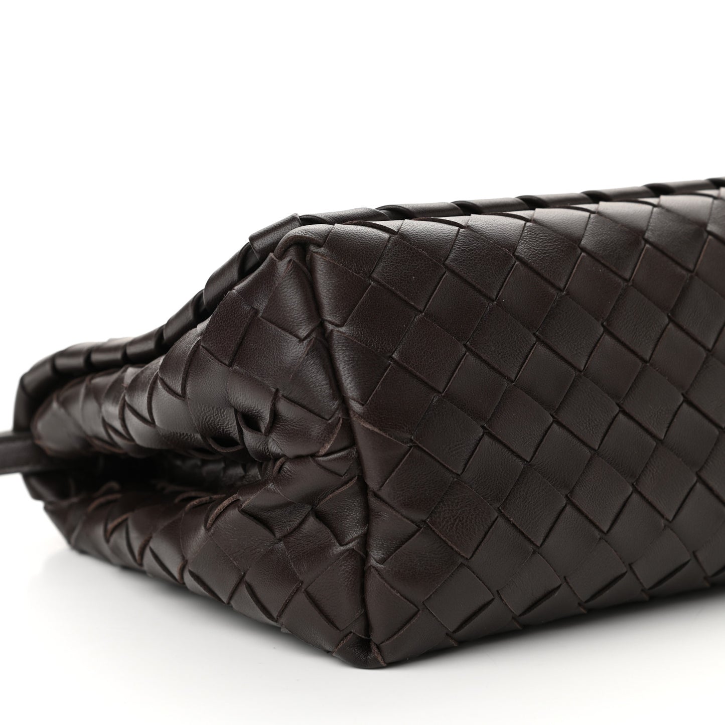 Nappa Intrecciato Crossbody Messenger Flap Ebano
