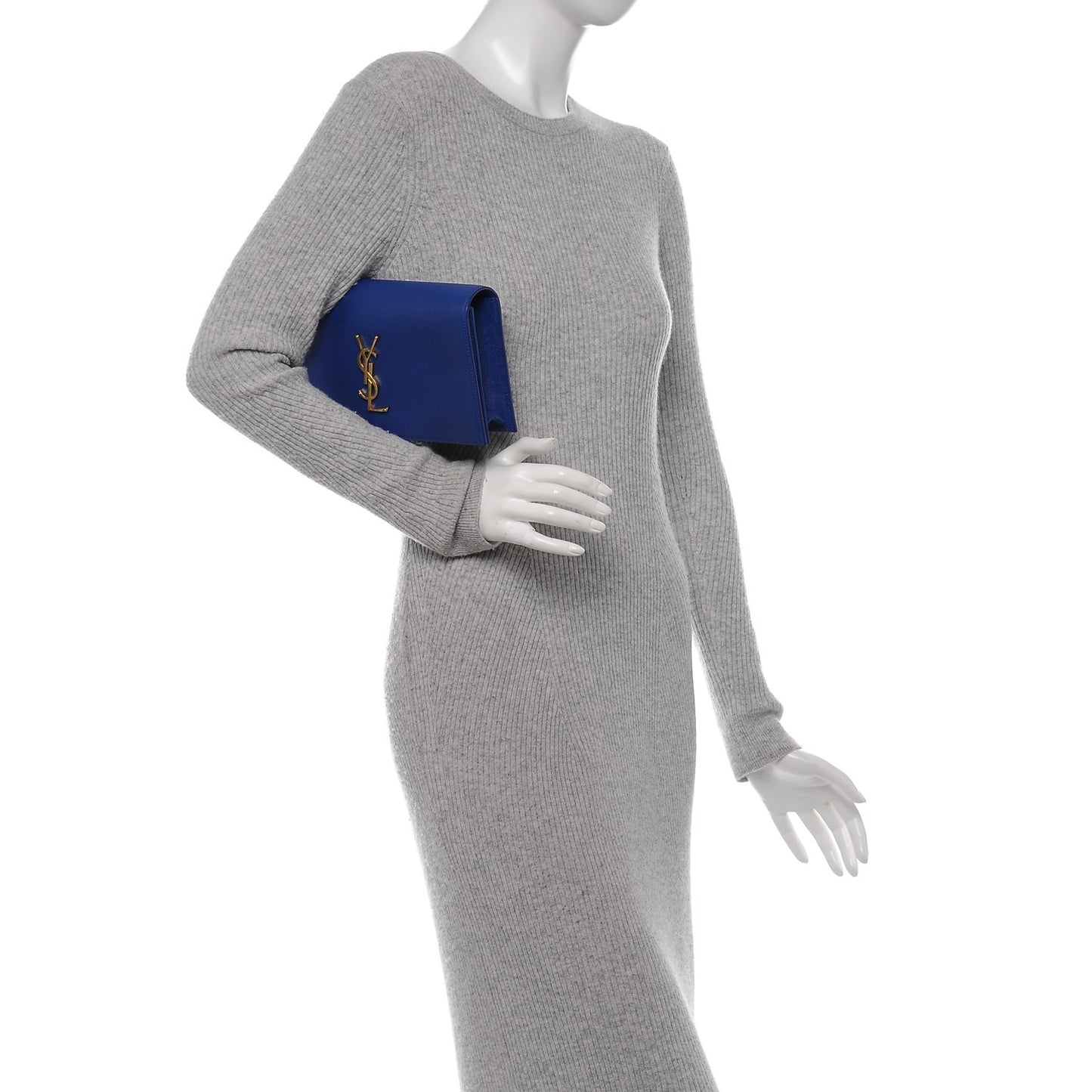 Grain De Poudre Classic Monogram Clutch Outremer