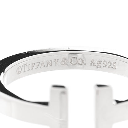 Tiffany Sterling Silver T Square Ring 57 8 4 of 4