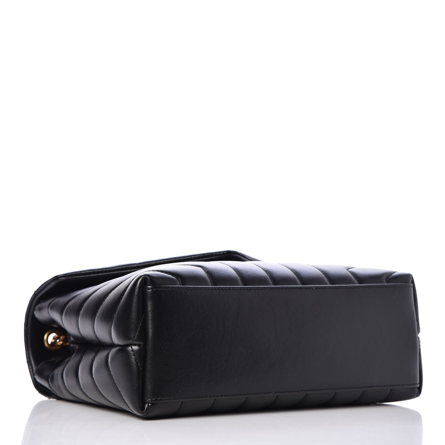Saint Laurent Calfskin Y Quilted Monogram Small Loulou Chain Satchel Black 4 of 8