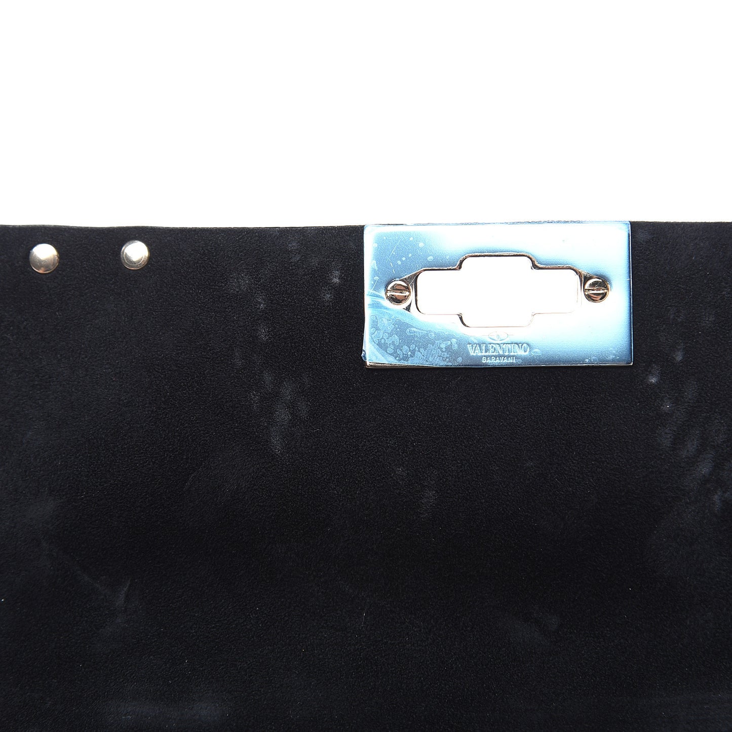 Lambskin Sequin Snake Medium Rockstud Spike Shoulder Bag Black