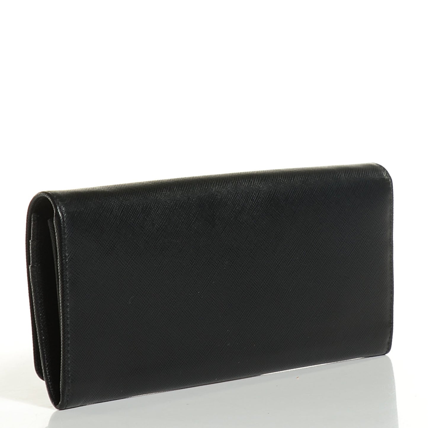 Saffiano Metal Oro Chain Wallet Nero Black