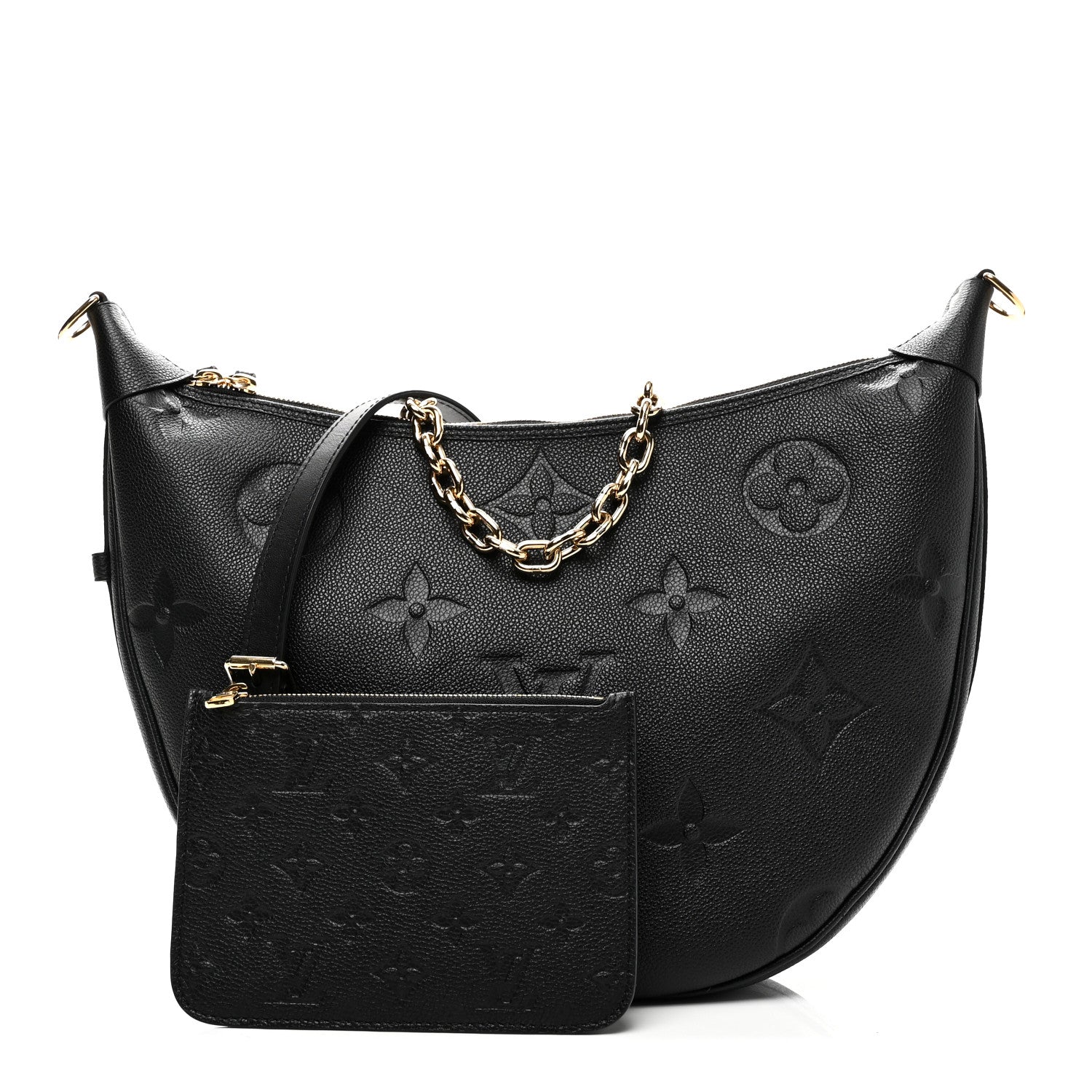 Louis Vuitton Empreinte Monogram Giant Loop Hobo Black 3 of 10