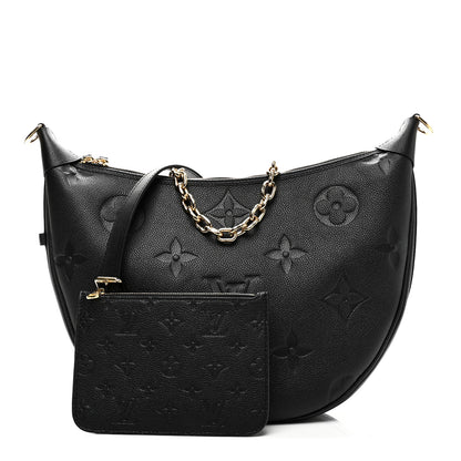 Louis Vuitton Empreinte Monogram Giant Loop Hobo Black 3 of 10