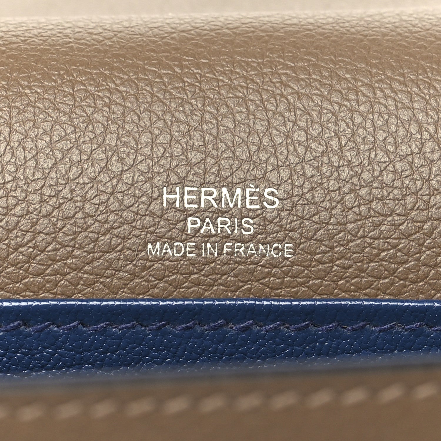 Hermes Evercolor Verso Mini Sac Roulis Beige De Weimar Bleu De Malte 6 of 10