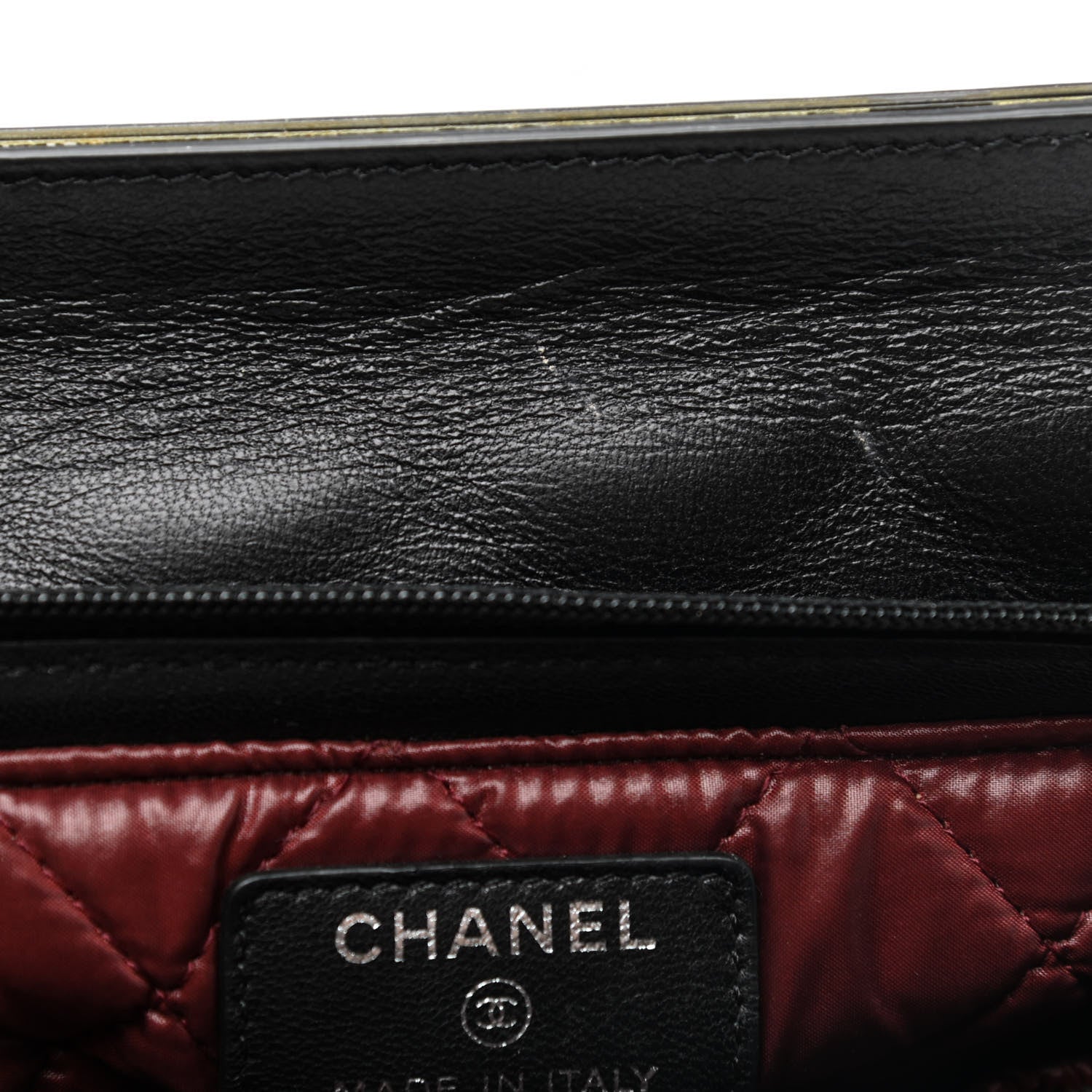 Chanel Lambskin Quilted Flap Cosmetic Case Black 9 of 9