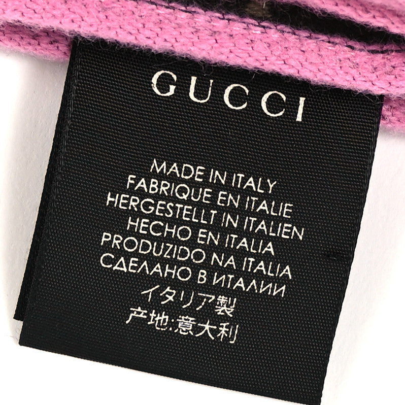 Gucci Wool Silk GG Monogram Ripon Simple Scarf Roseate 4 of 4