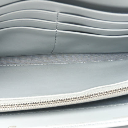 Fendi Vitello Liberty Fun Fair Studded Continental Wallet On Chain Grigio Perla Multicolor 5 of 12