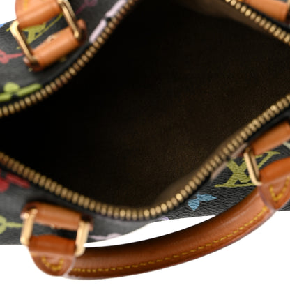 Louis Vuitton Monogram Multicolor Mini Sac HL Speedy Black 4 of 8