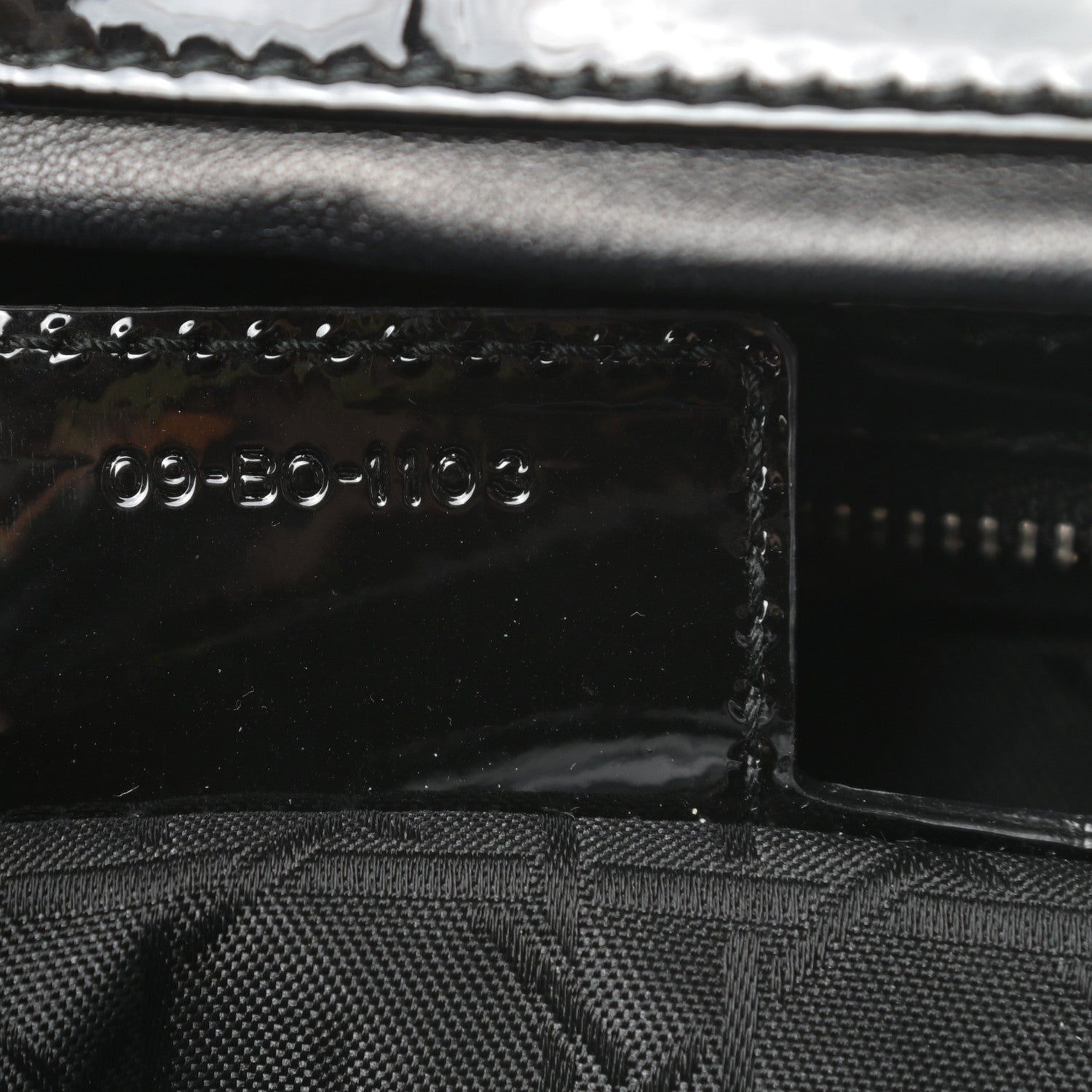 Christian Dior Patent Cannage Large Lady Dior Black 7 of 11