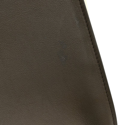 Celine Smooth Calfskin Suede Medium Tri-Color Trapeze Olive 12 of 13