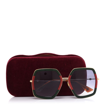 Gucci Square Frame Web GG0106S Sunglasses Tortoise 8 of 8