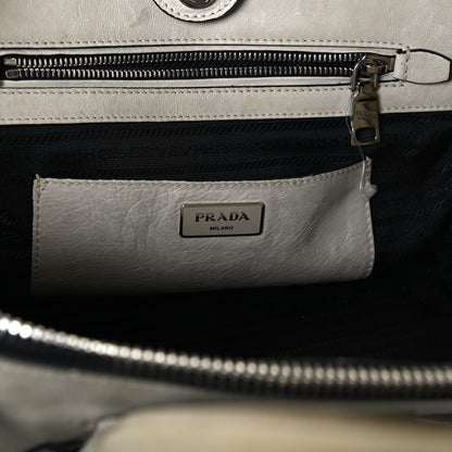 Prada Glace Calf Twin Pocket Tote Ghiaccio 11 of 17