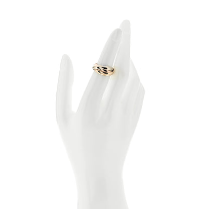 Cartier 18K Pink Yellow White Gold Classic Les Must De Cartier Trinity Ring 49 5 2 of 6