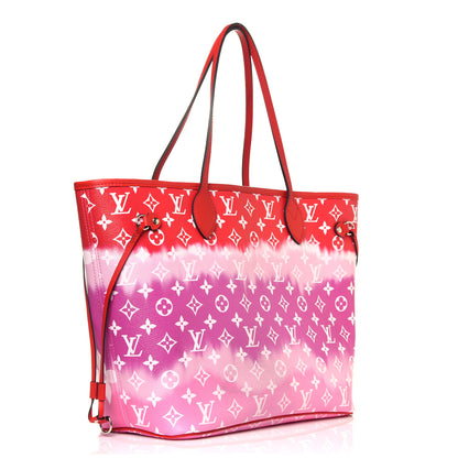 Louis Vuitton Monogram Escale Neverfull MM Rouge 3 of 12