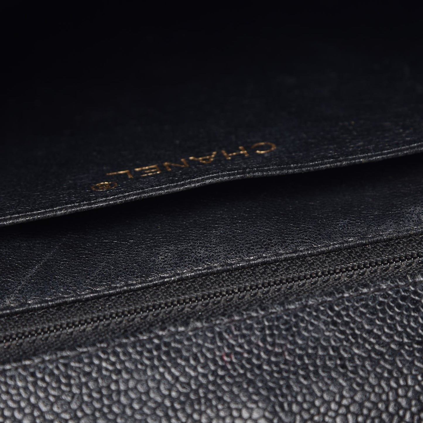 Caviar Quilted Jumbo Kelly Flap Black