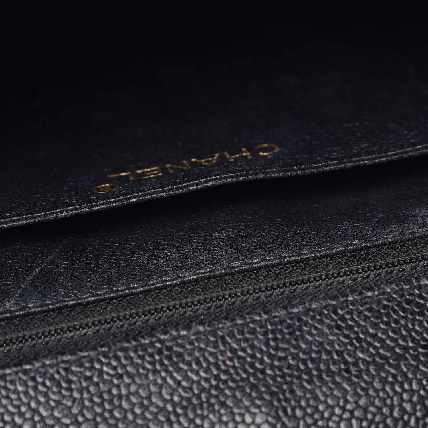 Chanel Caviar Quilted Jumbo Kelly Flap Black 9 of 14