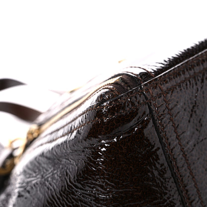 Saint Laurent Patent Small Downtown Brown 8 of 22