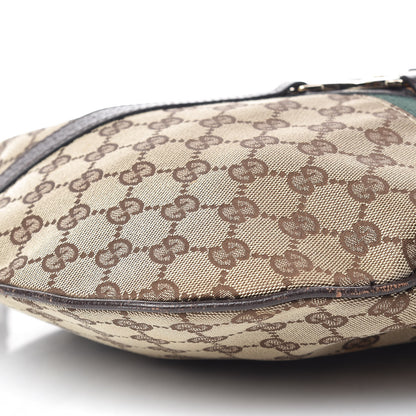 Gucci Monogram Web GG Reins Hobo Brown 10 of 14