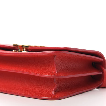 Burberry Grainy Calfskin Small TB Bag Bright Red 7 of 9