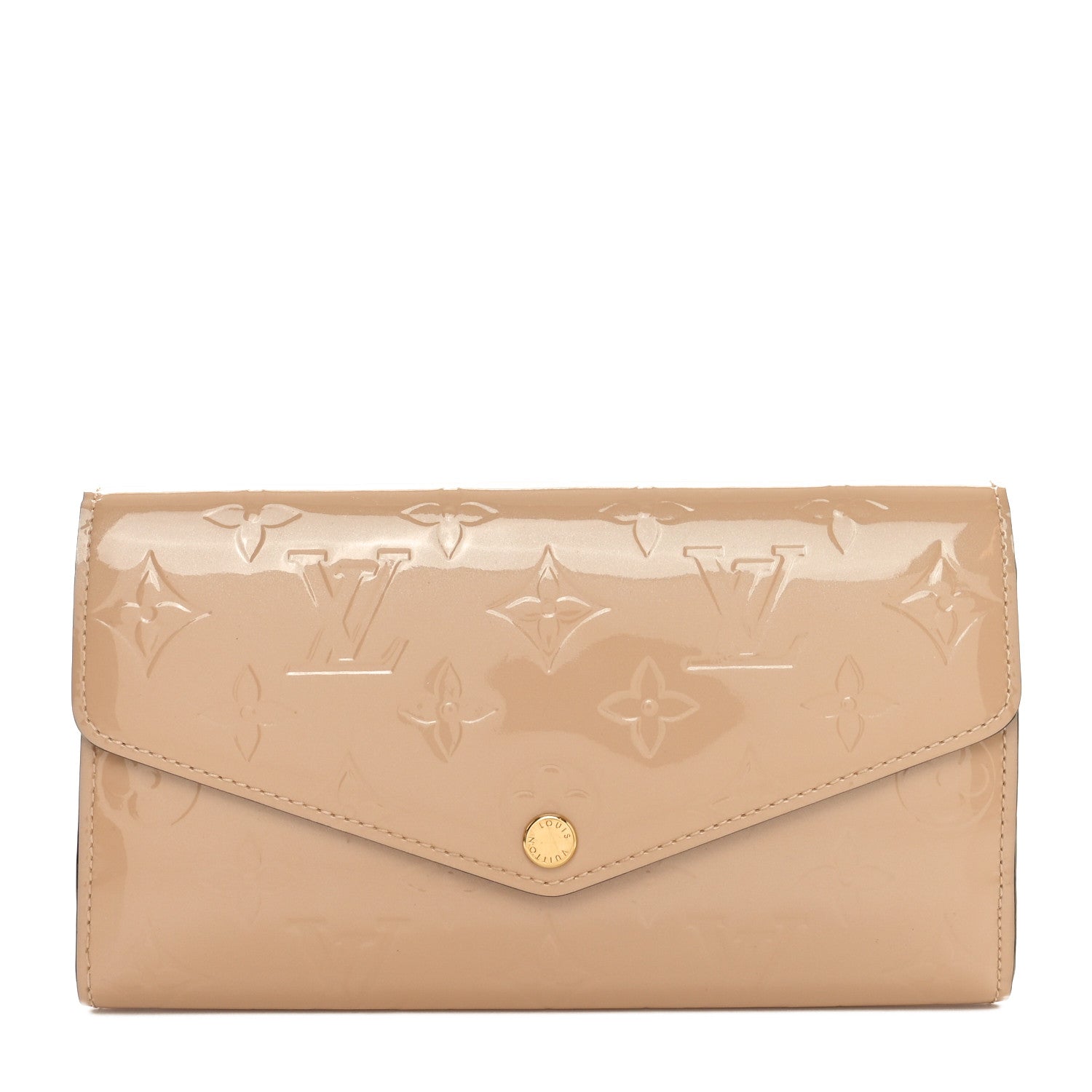Louis Vuitton Vernis Sarah Wallet NM Dune 1 of 9