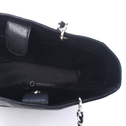 Chanel Caviar Quilted Vertical Grand Shopping Tote GST Black 4 of 4