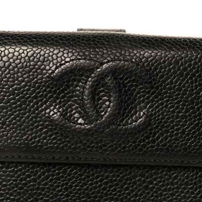 Chanel Caviar Timeless CC Compact French Wallet Black 11 of 12