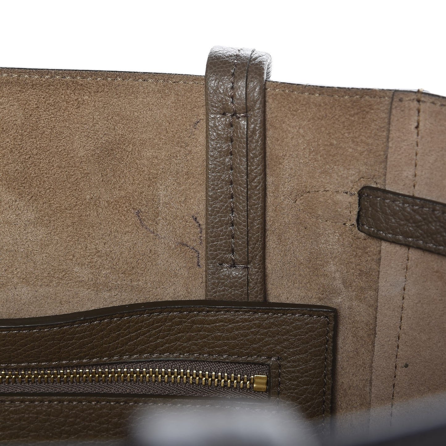 Soft Grained Calfskin Small Belt Cabas Phantom Taupe