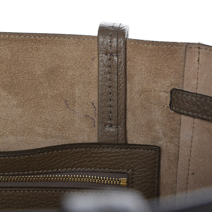Celine Soft Grained Calfskin Small Belt Cabas Phantom Taupe 10 of 15