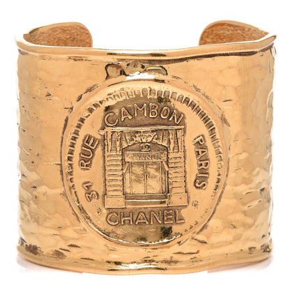 Chanel Medallion Cuff Gold 1 of 6