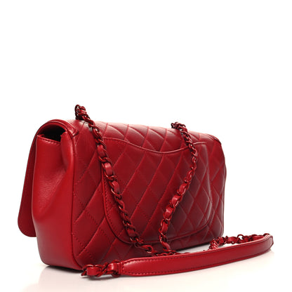 Chanel Calfskin Quilted Medium CC Filigree Flap Red 3 of 11