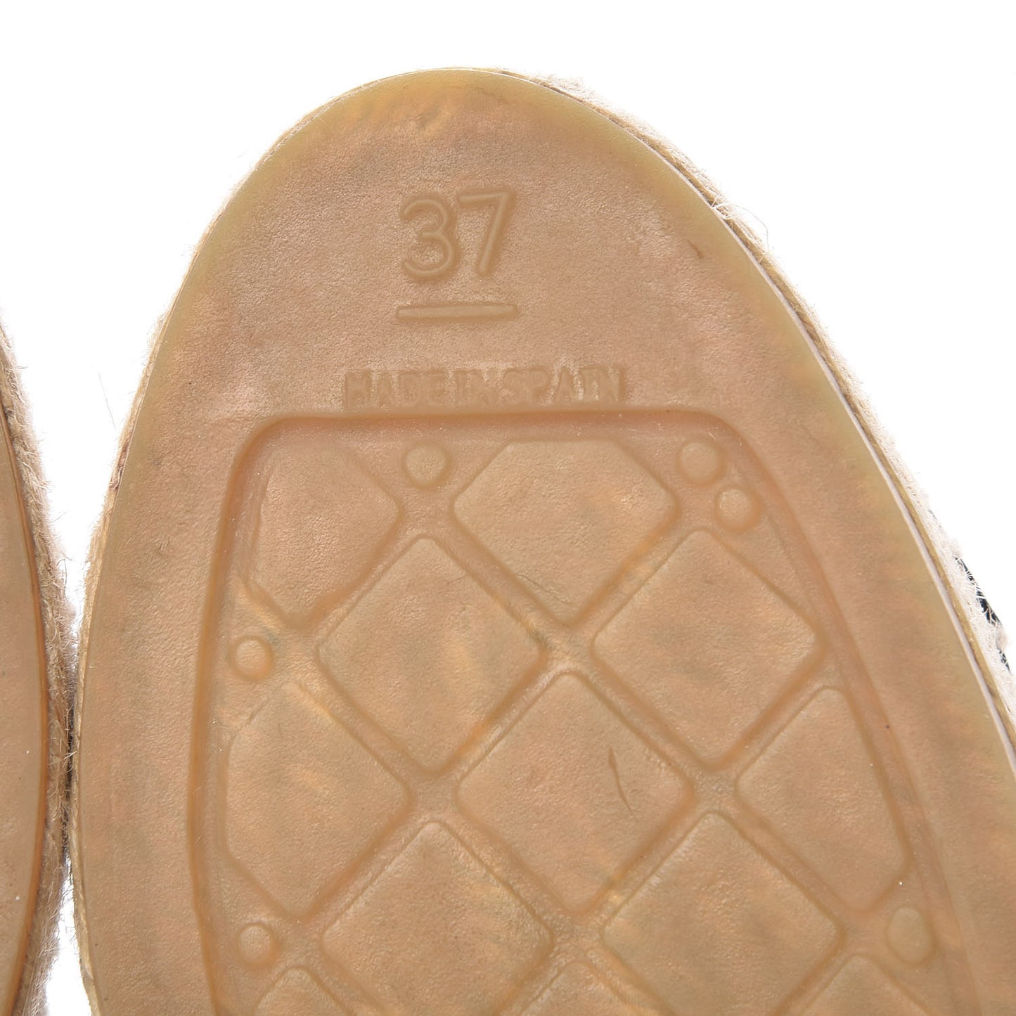 Lambskin CC Espadrilles 37 Black