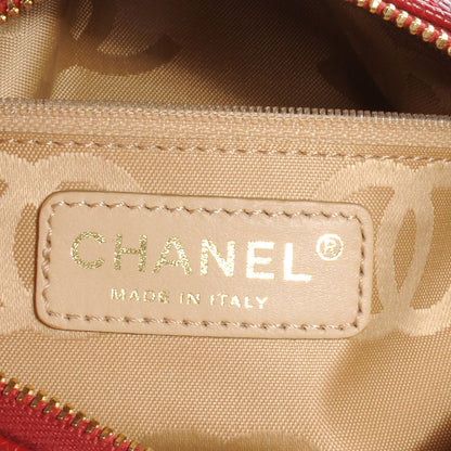 Chanel Caviar CC Stitched Small Shoulder Bag Red 6 of 7