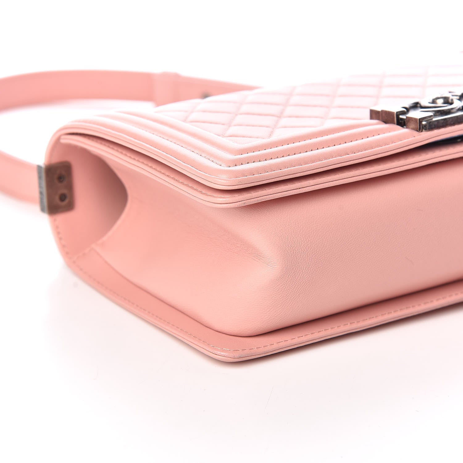 Chanel Lambskin Quilted Medium Boy Flap Light Pink 8 of 9