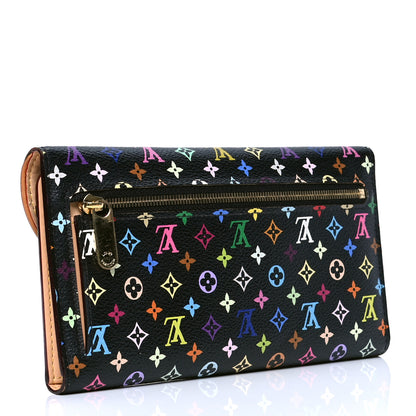 Louis Vuitton Monogram Multicolor Eugenie Wallet Black 3 of 6
