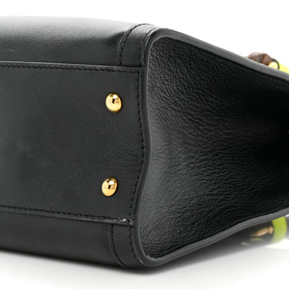 Gucci Calfskin Small Diana Tote Bag Black Yellow Fluo 8 of 19