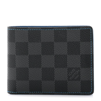 Louis Vuitton Damier Graphite Slender Wallet Blue 1 of 7