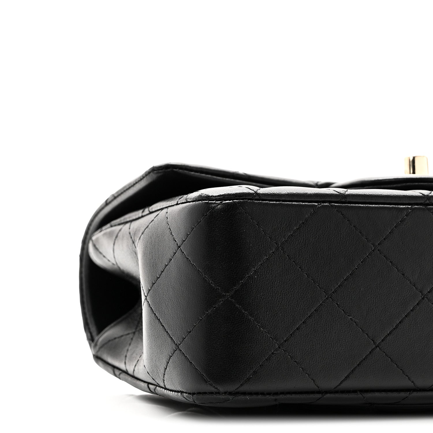 Chanel Lambskin Quilted Mini Top Handle Rectangular Flap Black 9 of 11