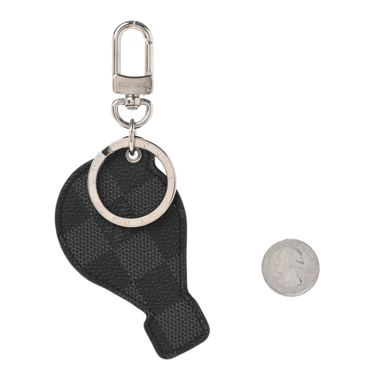 Louis Vuitton Damier Graphite Map Illustre Balloon Bag Charm Key Holder 2 of 4