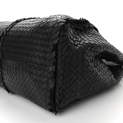 Bottega Veneta Nappa Intrecciato Large Franges Shoulder Bag Black 6 of 9