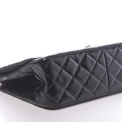 Chanel Distressed Patent Quilted 2.55 Reissue 227 Flap Black 8 of 10