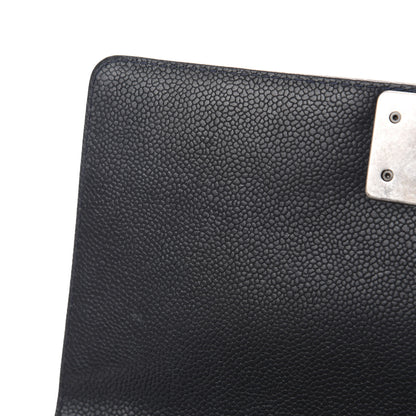 Chanel Caviar Stitched Medium Boy Flap Blue 8 of 14